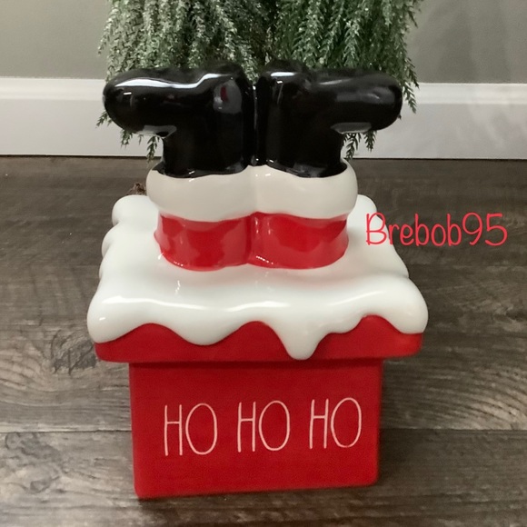 Rae Dunn Ceramic Santa in Chimmey - Picture 2 of 4